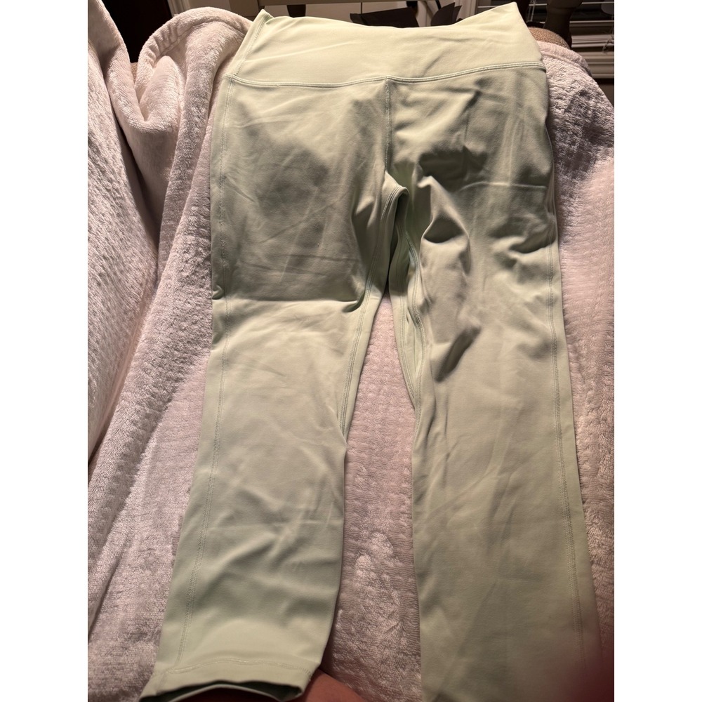 Lululemon Align High Rise Pant 25 Light Green Nulu Yoga Leggings Size 8
